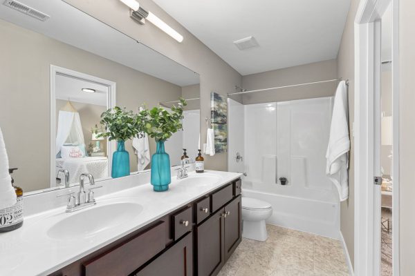 Wyndham Full Bath - 1.5 Story House Plans in MO