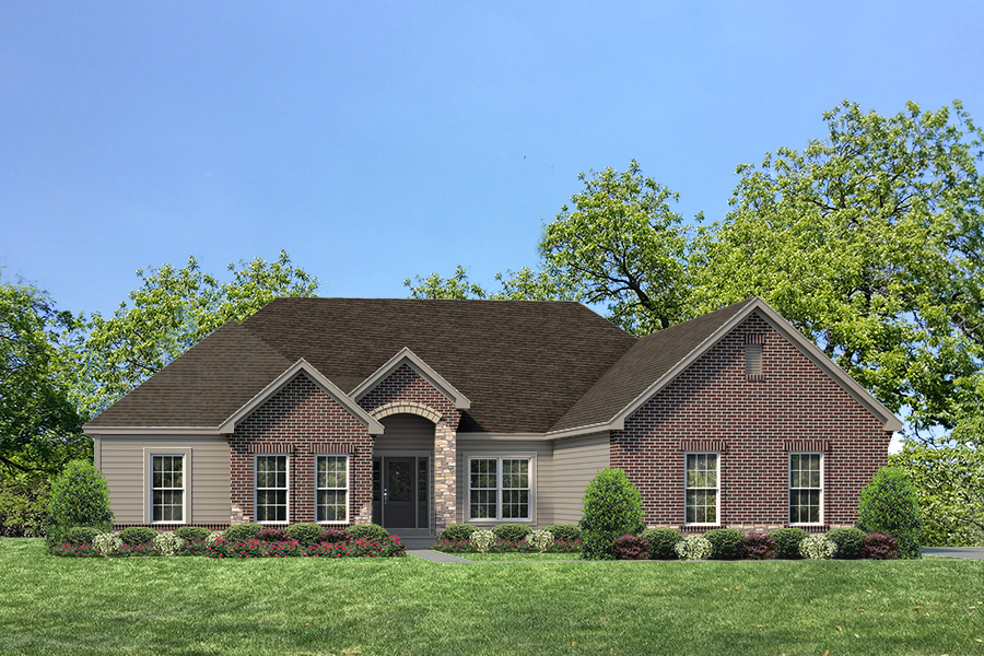 Arlington II Elv lV - Ranch House Plans in MO