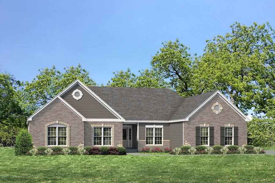 Durham ll Elv lV - Ranch House Plans in MO