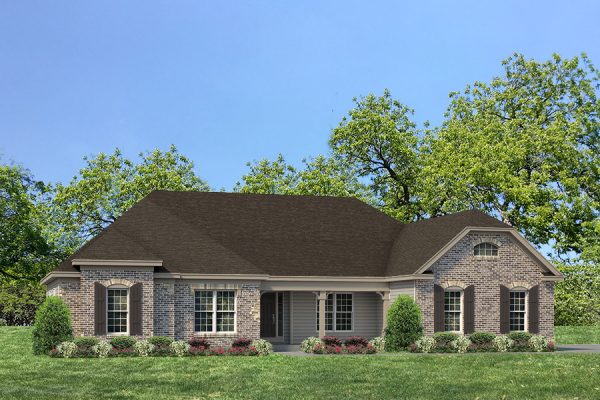 Nantucket II Elv II - Ranch House Plans in MO