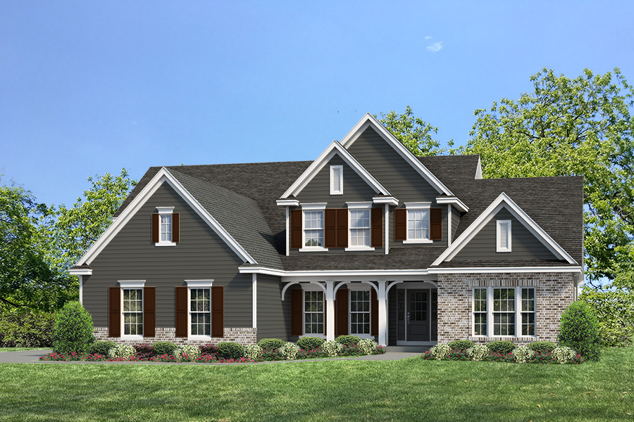 Parkview II Elv ll - Ranch House Plans in MO