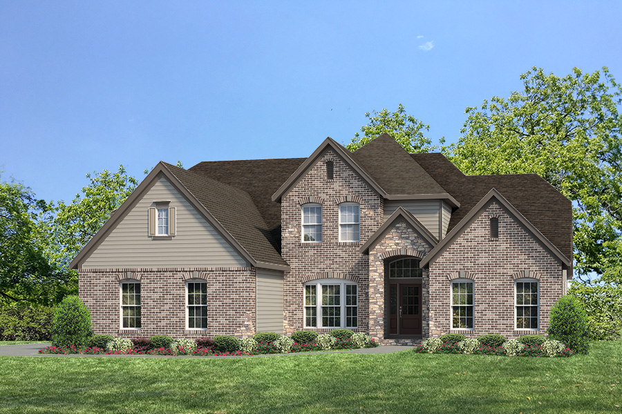 Parkview II Elv lV - Ranch House Plans in MO