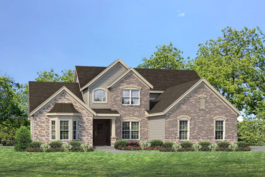Wyndham Elv lV - 1.5 Story House Plans in MO
