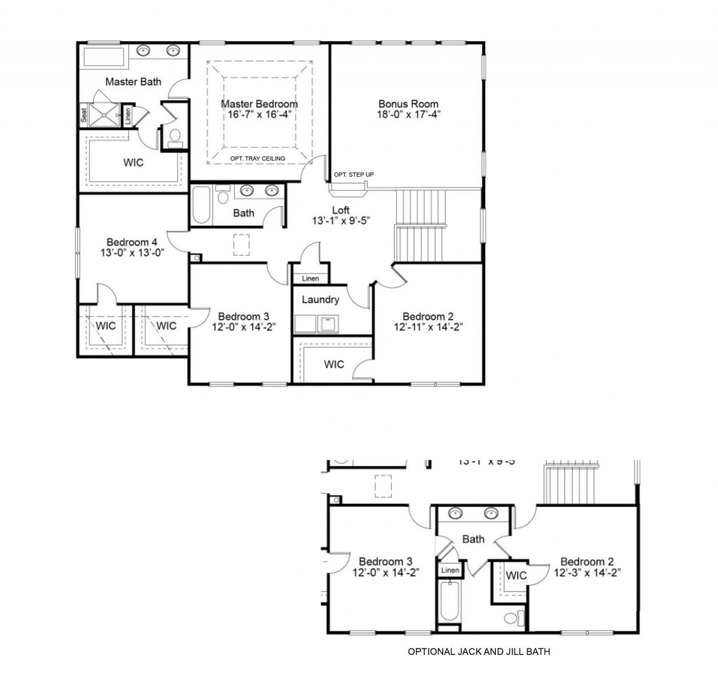 Waterford II 2nd FL - 2 Story House Plans in MO