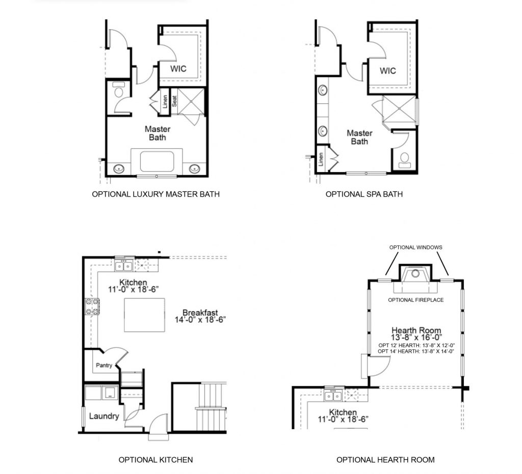 Glenhurst II 1st FL Options - 1.5 Story House Plans in MO