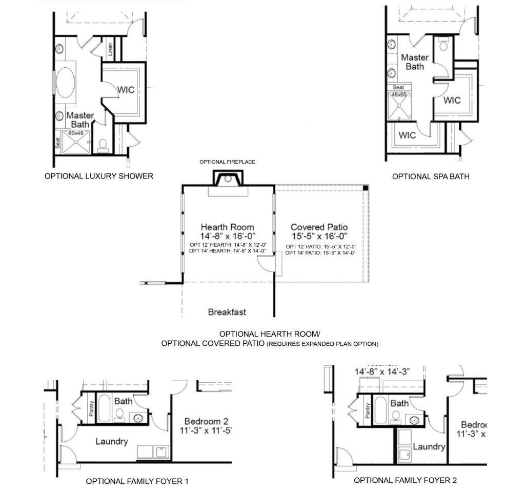 Woodside 1st FL Options - Ranch House Plans in MO