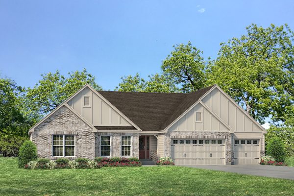 Durham II Elv III- Ranch House Plans in MO