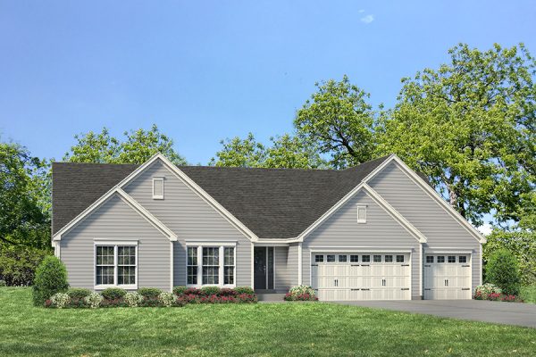 Durham II Elv I - Ranch House Plans in MO