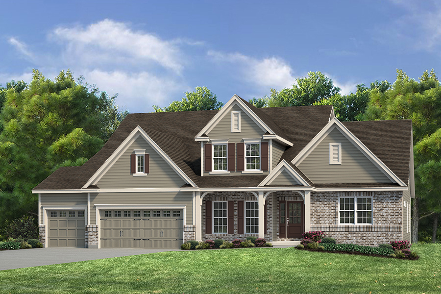 Glenhurst II Elv II - 1.5 Story House Plans in MO