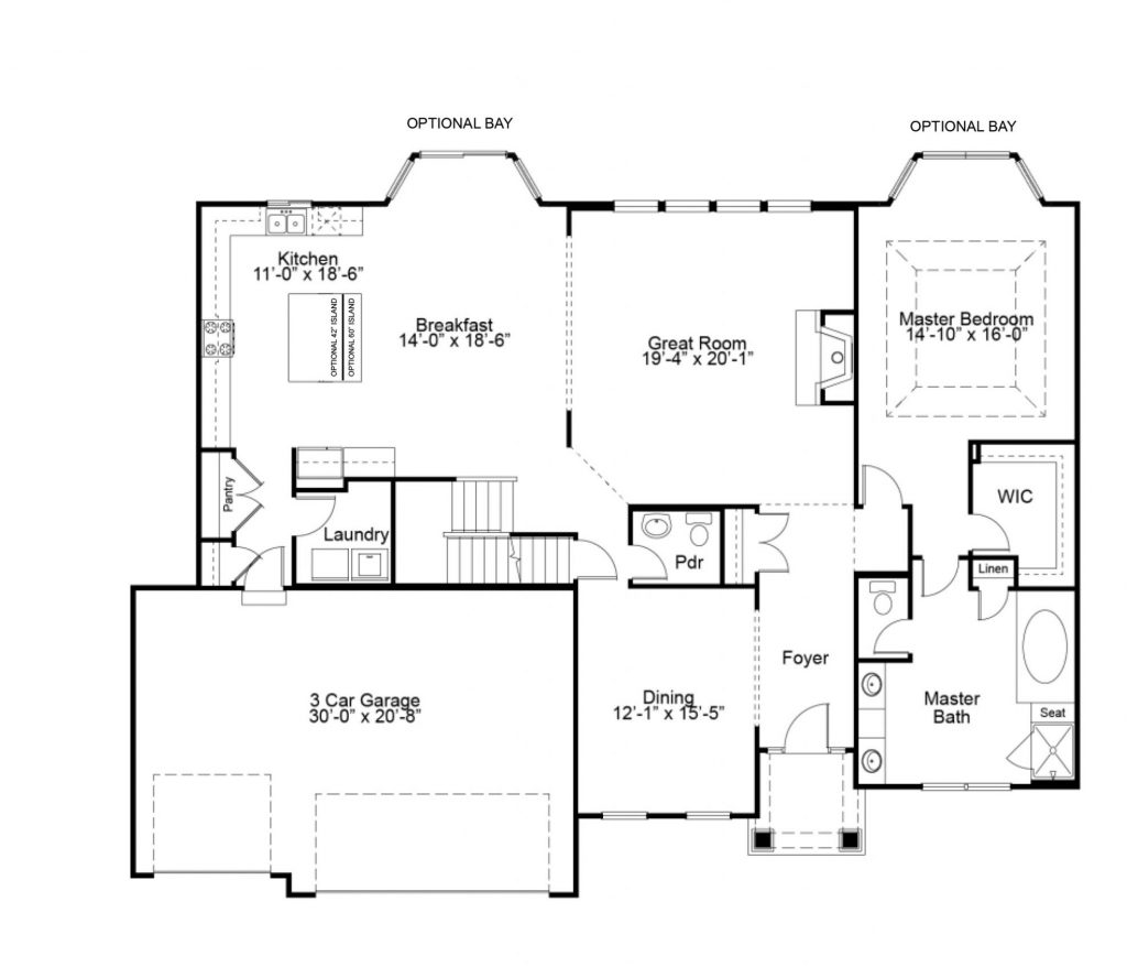 Glenhurst II 1st FL - 1.5 Story House Plans in MO