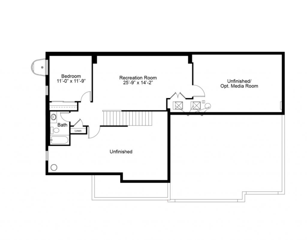 Hadleigh Lower Level Options - 2 Story House Plans in MO