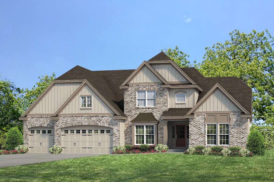Parkview II Elv III - 1.5 Story House Plans in MO