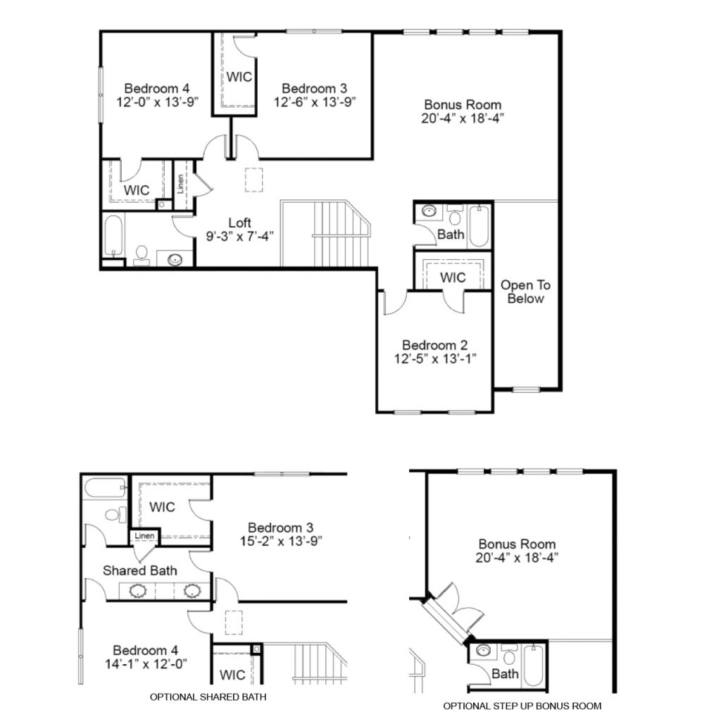 Parkview II 2nd FL - 1.5 Story House Plans in MO