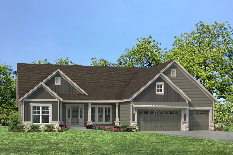 Woodside Elv V - Ranch House Plans in MO