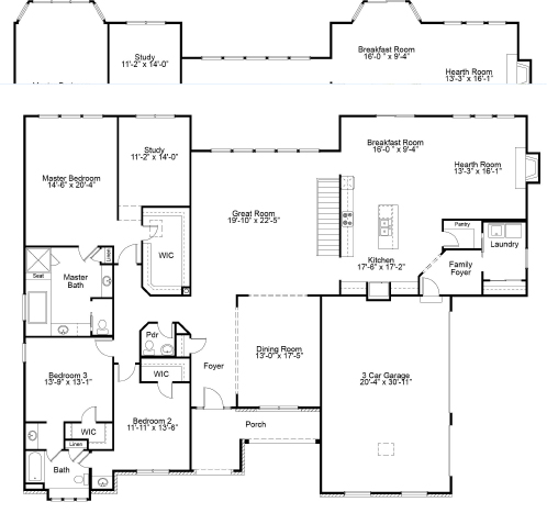 Nantucket 1st FL - Ranch House Plans in MO