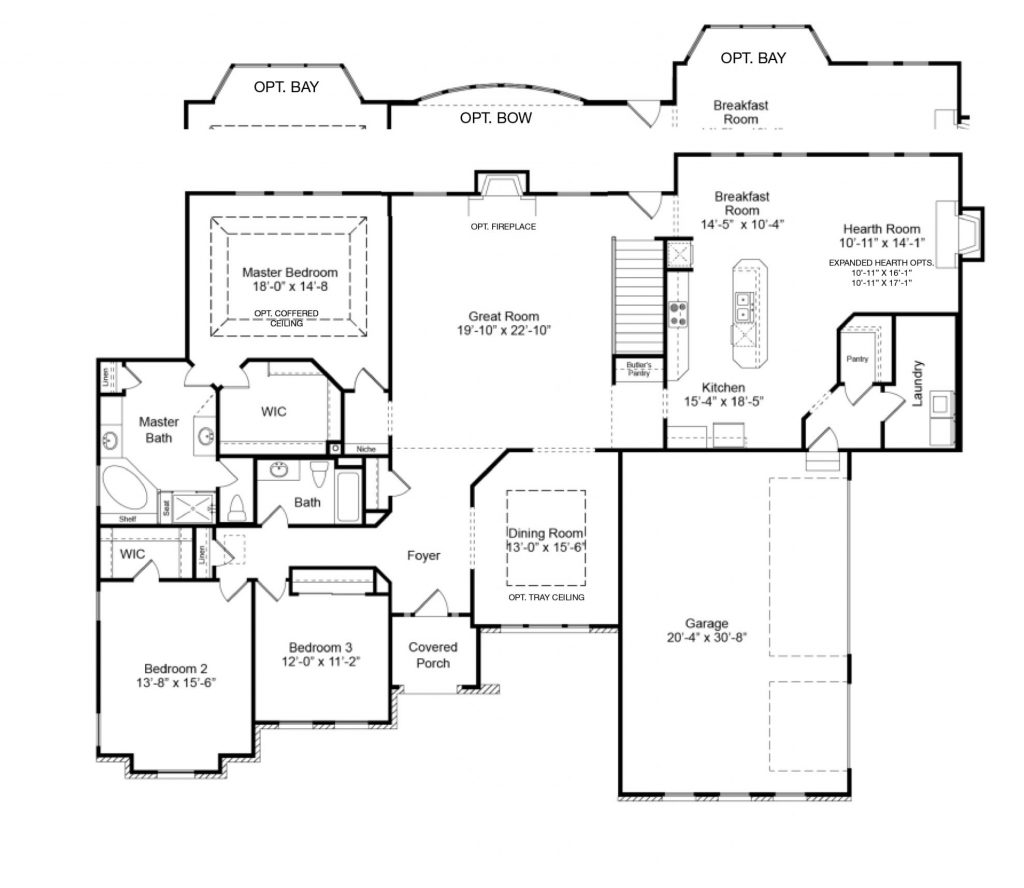 Nantucket II 1st FL - Ranch House Plans in MO