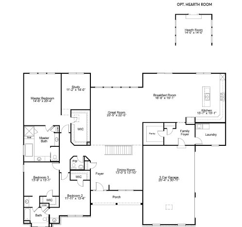 Nantucket Optional Plan - Ranch House Plans in MO
