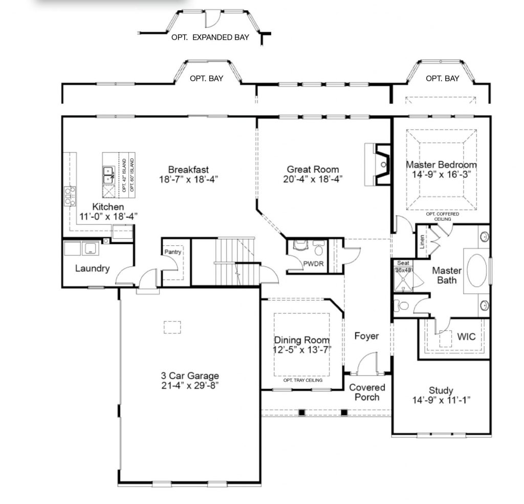 Parkview II 1st FL - Ranch House Plans in MO