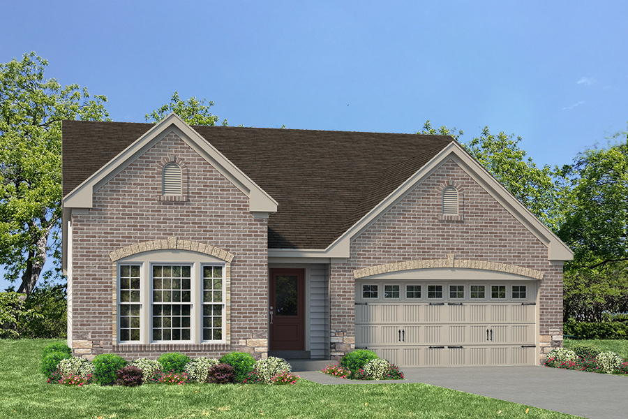 Whitehall Elv IV - Ranch House Plans in MO