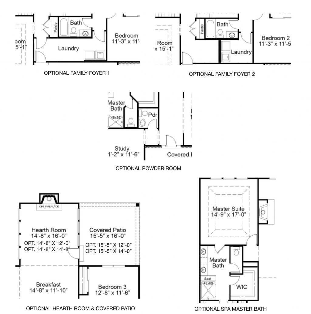 Woodside 1st FL Options - Ranch House Plans in MO