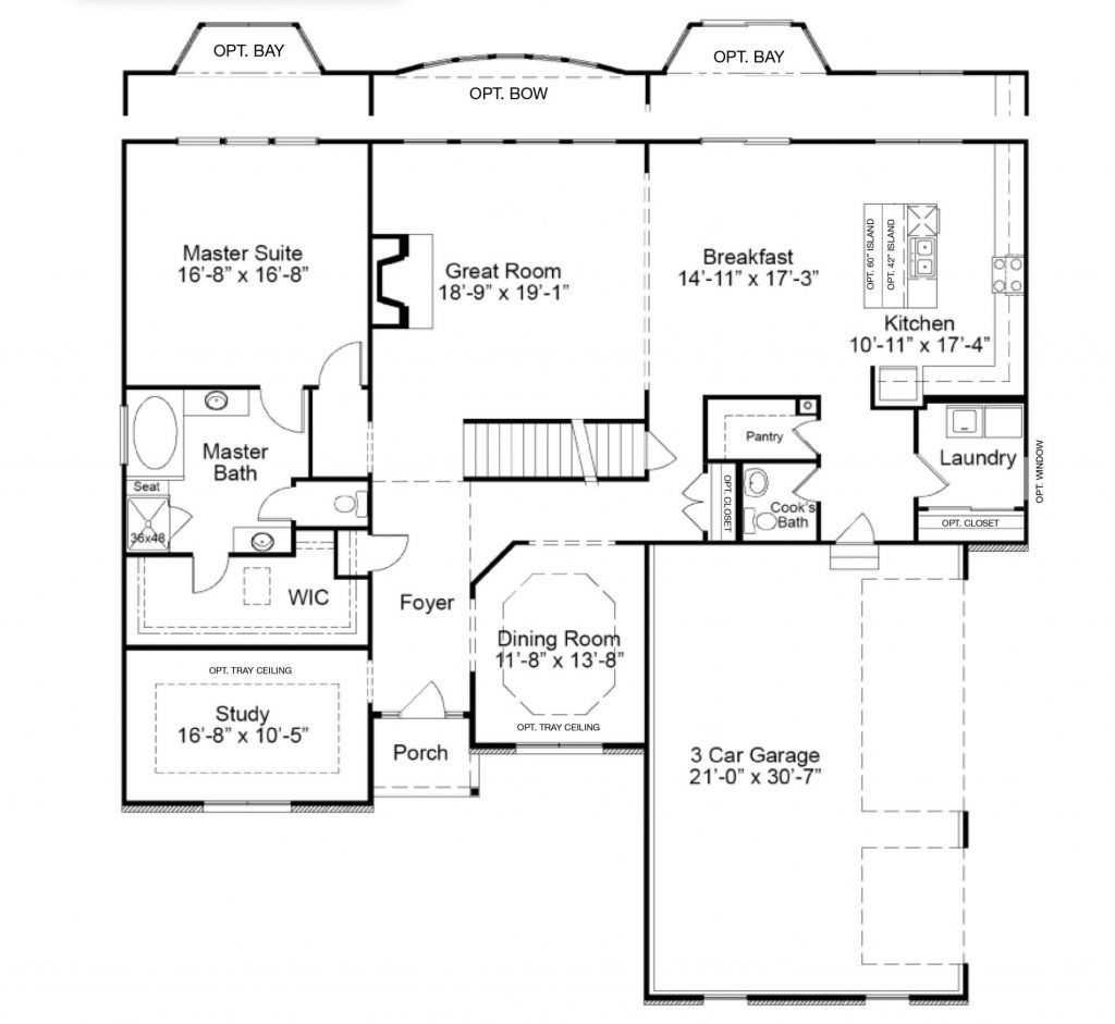 Wyndham 1st FL - 1.5 Story House Plans in MO