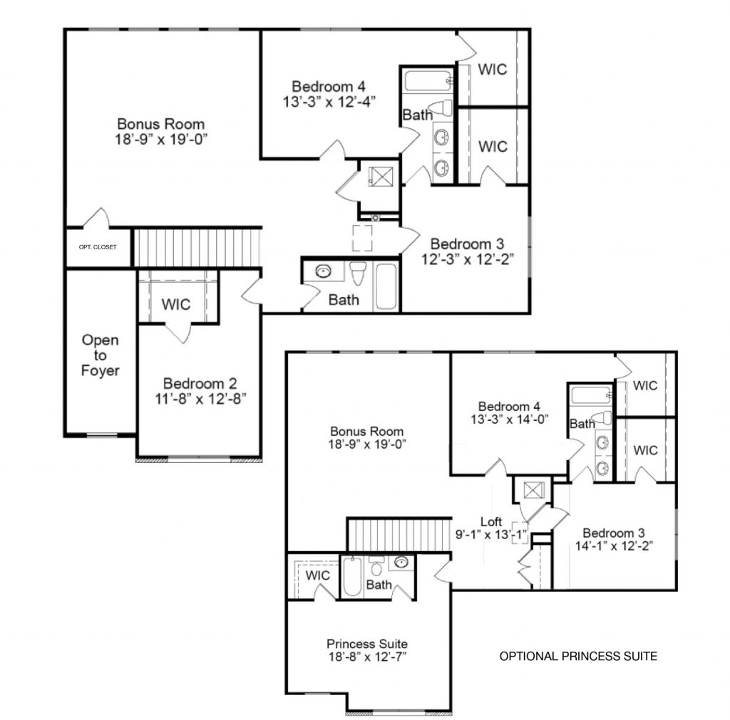 Wyndham 2nd FL - 1.5 Story House Plans in MO