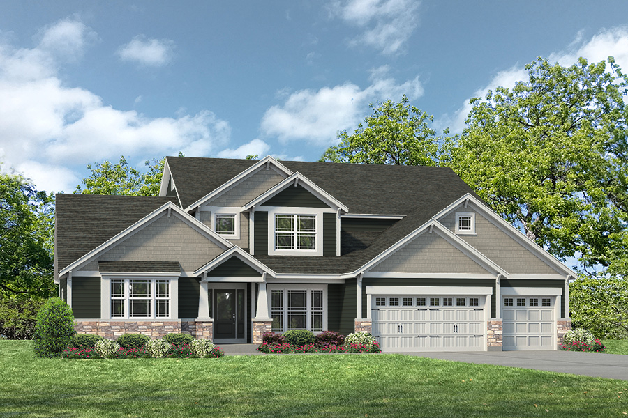 Wyndham Elv VI - 1.5 Story House Plans in MO
