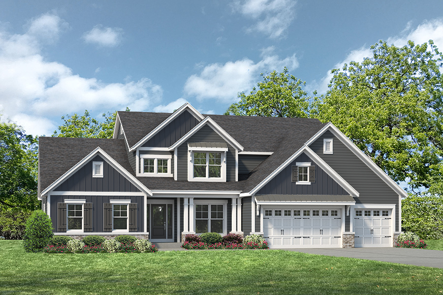 Wyndham Elv V - 1.5 Story House Plans in MO