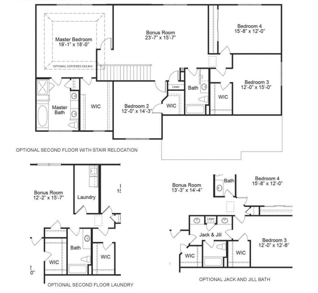 Hadleigh 2nd FL Options - 2 Story House Plans in MO