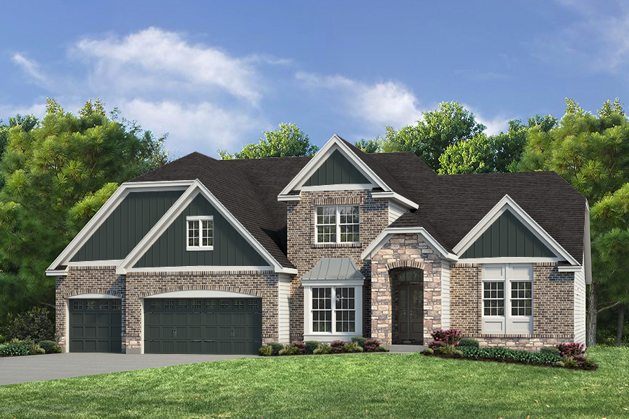 Glenhurst II Elv III - 1.5 Story House Plans in MO