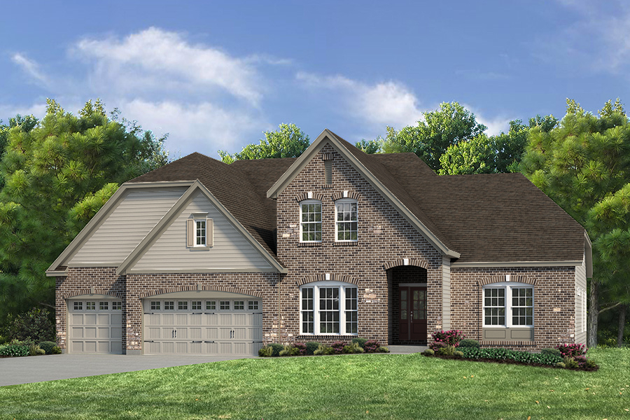 Glenhurst II Elv IV - 1.5 Story House Plans in MO