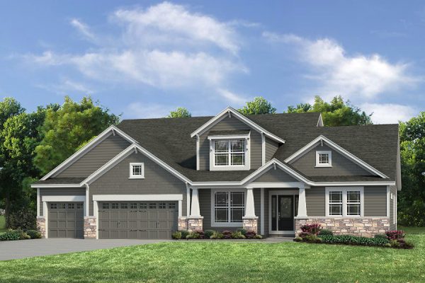 Glenhurst II Elv VI - 1.5 Story House Plans in MO