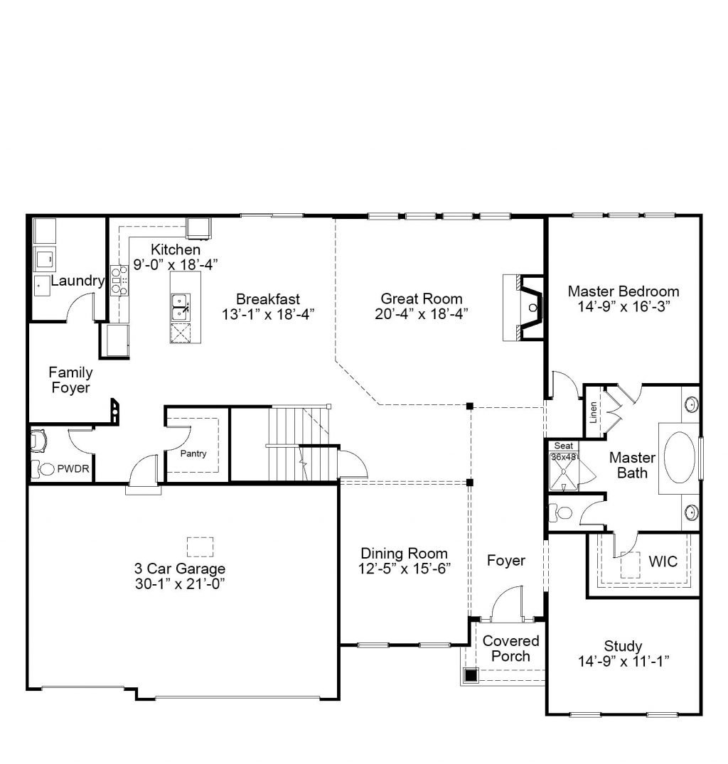 Parkview II Alt. 1st FL - 1.5 Story House Plans in MO