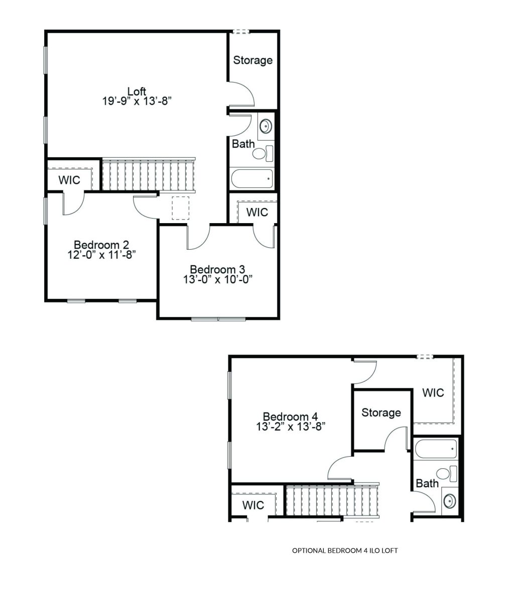 Dover 2nd FL - 1.5 Story House Plans in MO
