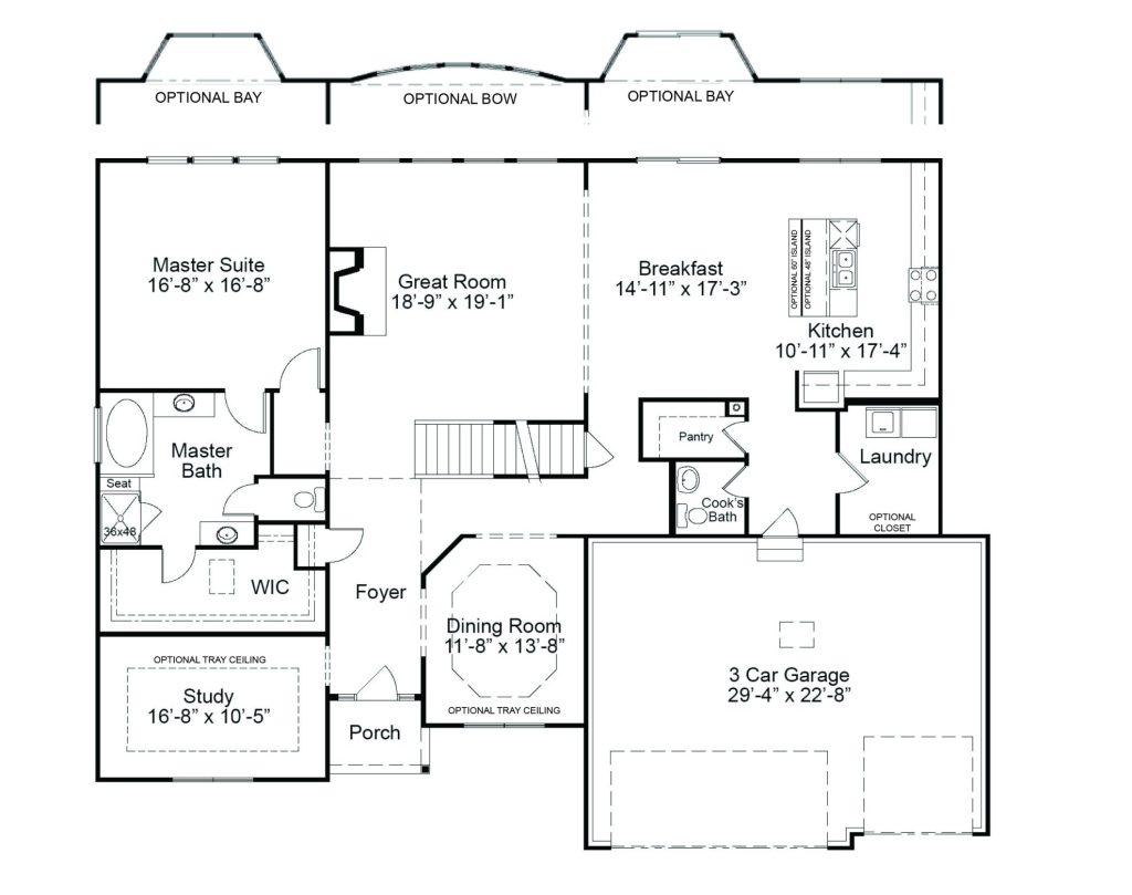 Wyndham 1st FL - 1.5 Story House Plans in MO